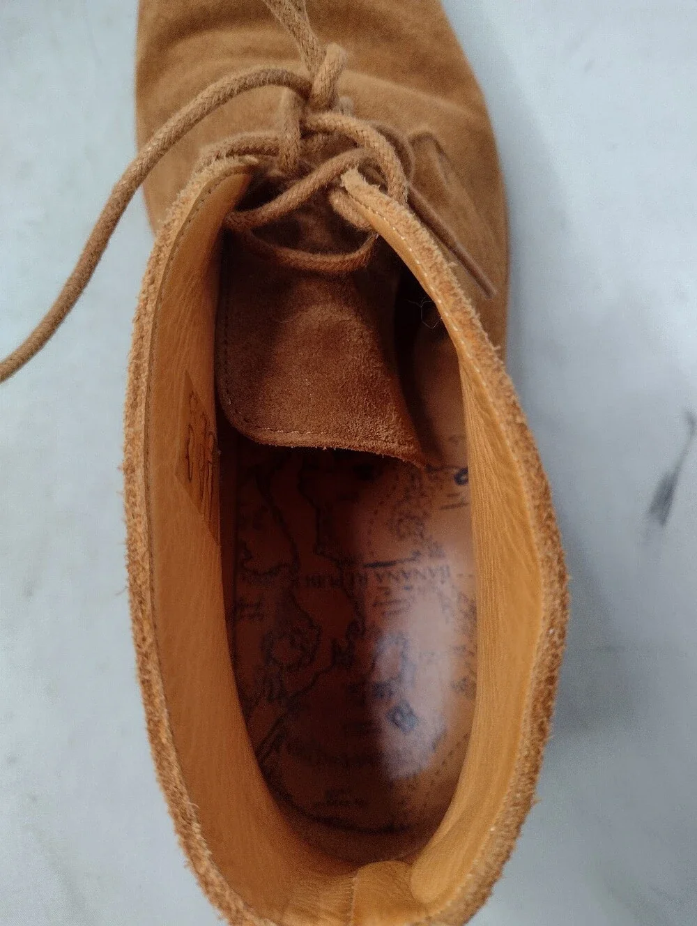 Banana Republic Suede Crepe Chukka Boot Men's Size 8 41 Tan Leather Lace N